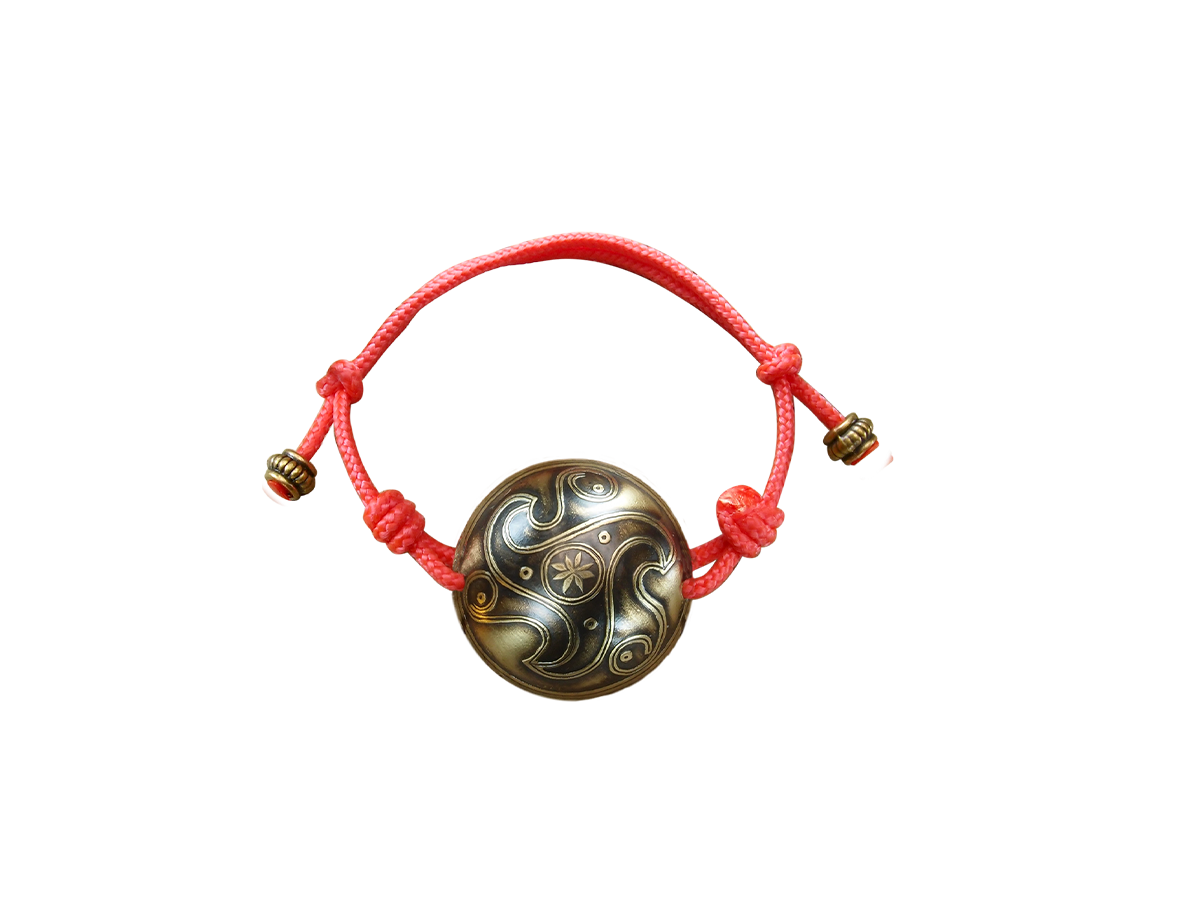 Spherical Cord Bracelet "Triskelion"