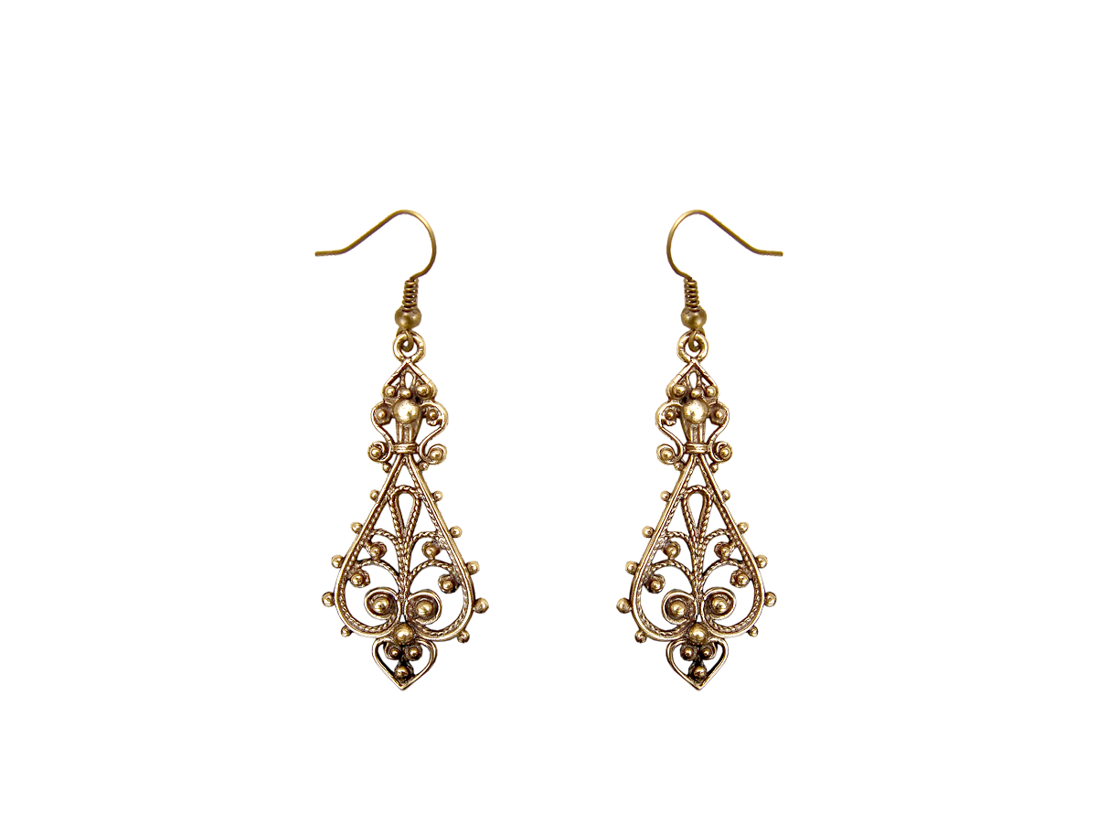 Slotted earrings "Charm"