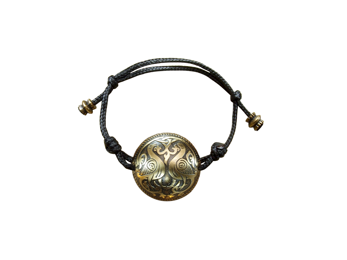 Spherical bracelet-lace "Suzdal pigeons"