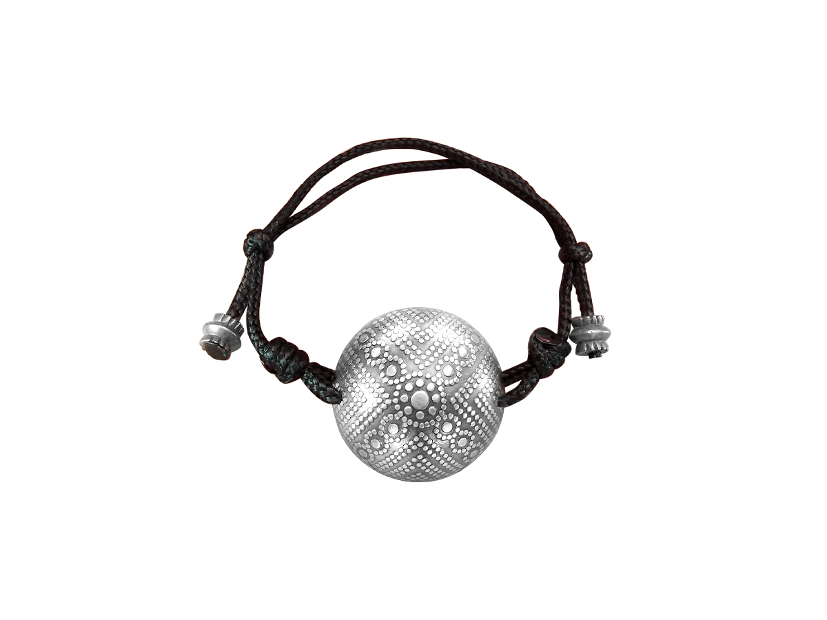 Spherical bracelet-lace "Arable land"