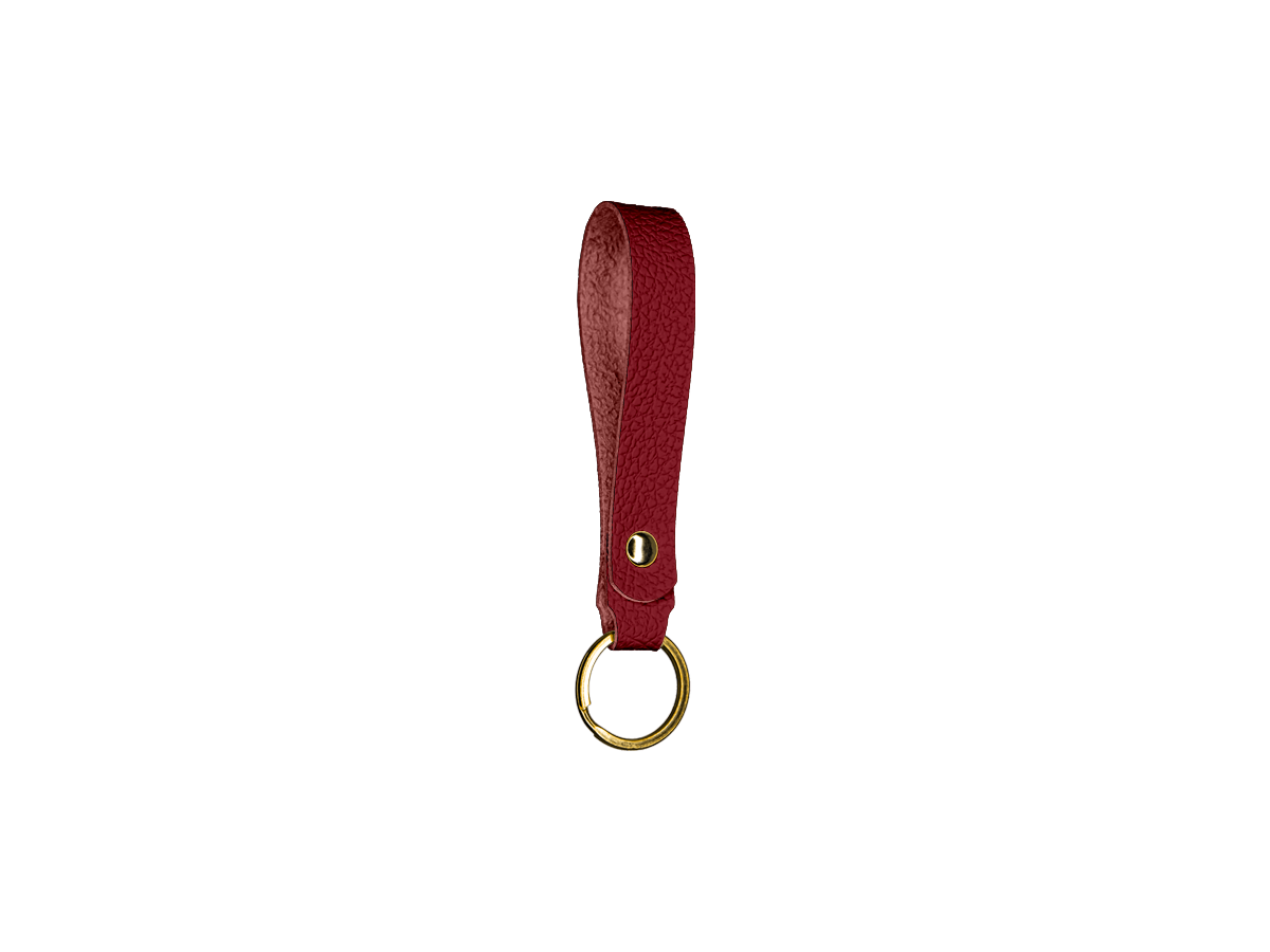 Medium leather key chain