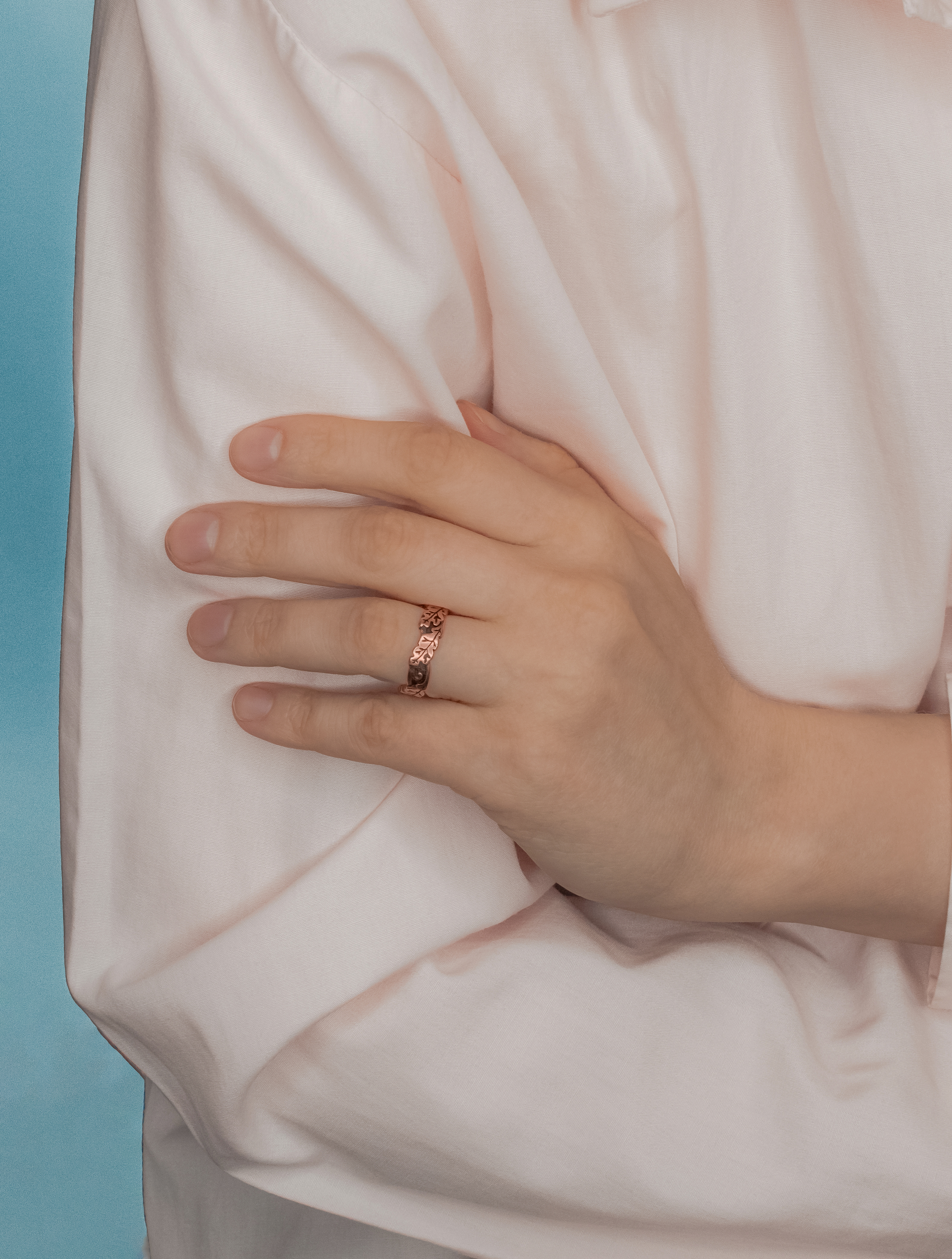 Кольцо «Дубовые листья»