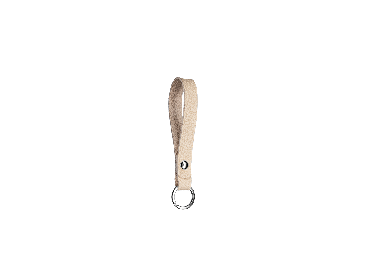 Slim leather key chain