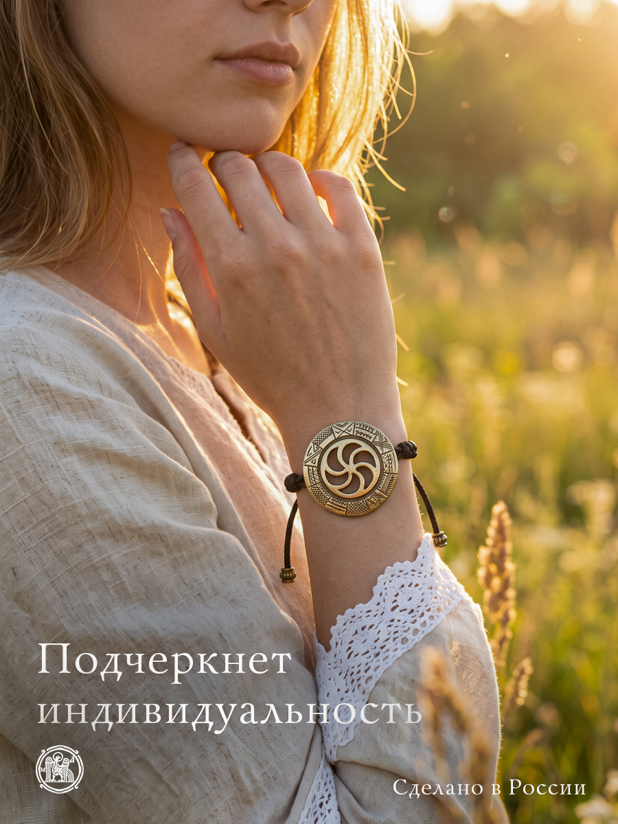 Bracelet-lace "Old Slavic calendar"