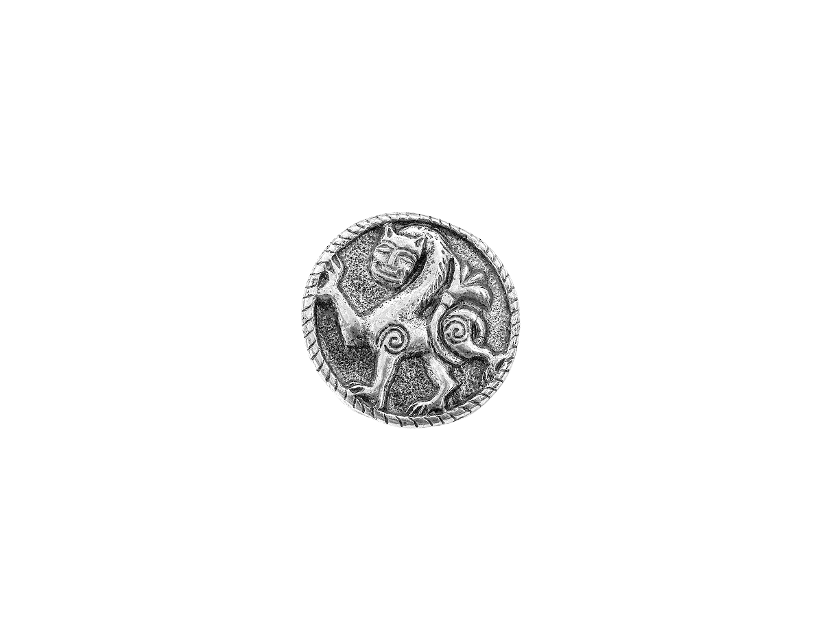 Button "Novgorod lion"