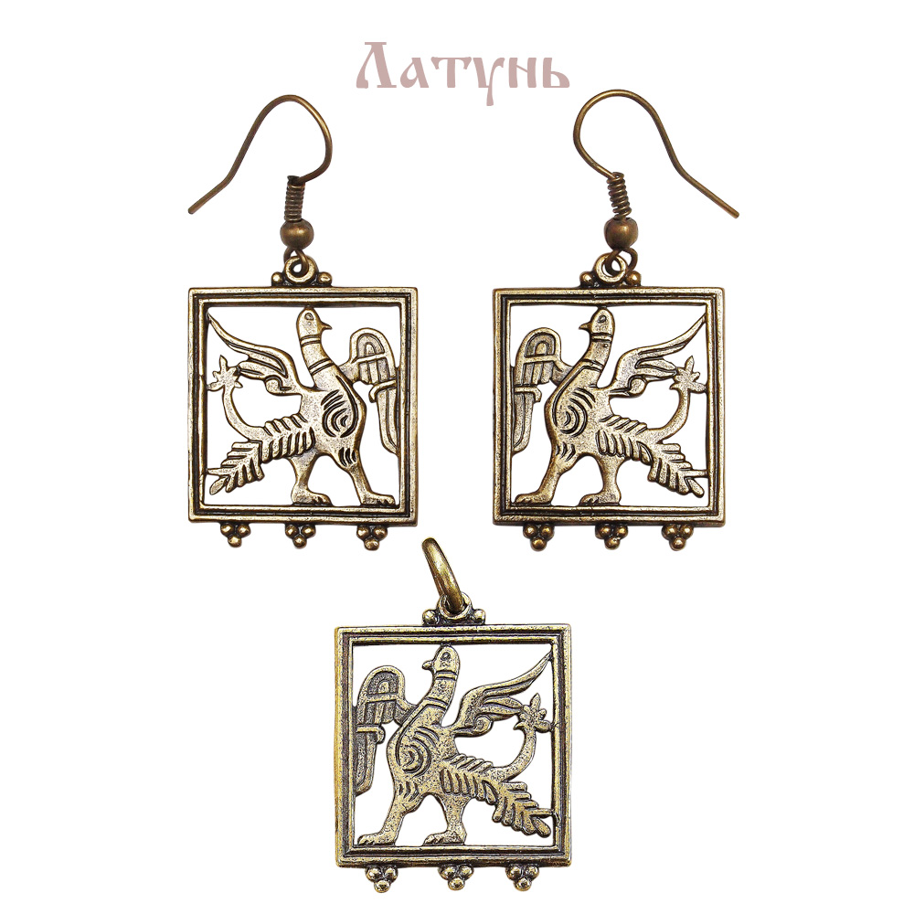 Earrings "Tsar-birds"