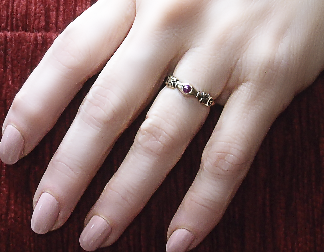 Ring from the Rurik settlement with a decorative insert