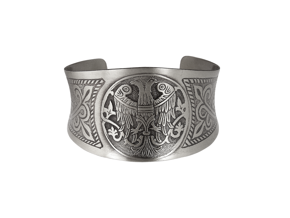 Concave bracelet "Two-headed bird"