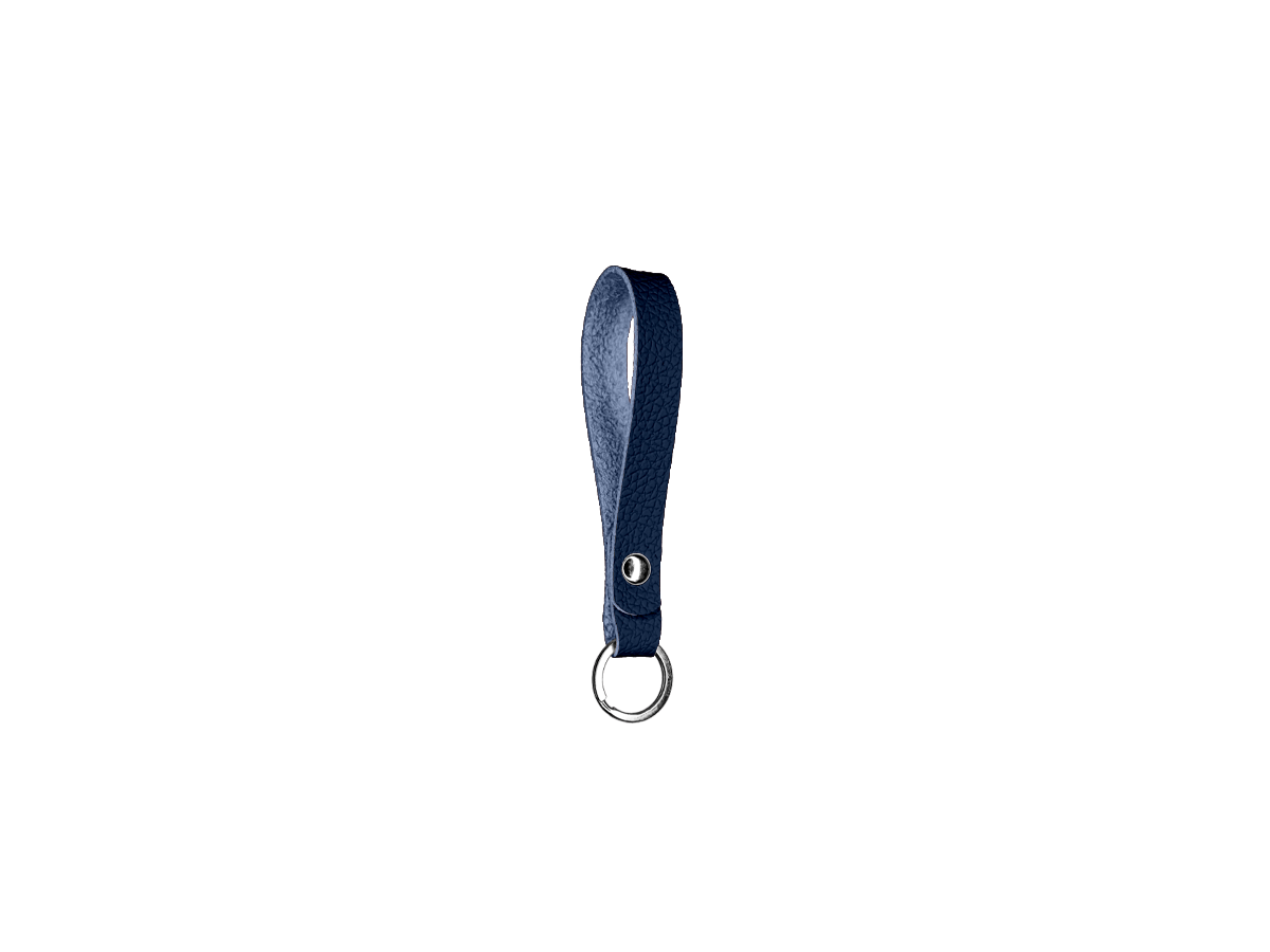 Slim leather key chain