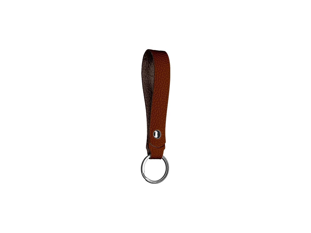 Medium leather key chain