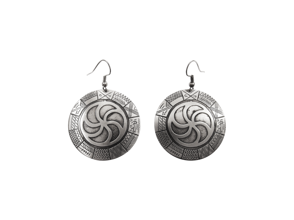 Earrings "Ancient Slavic calendar"