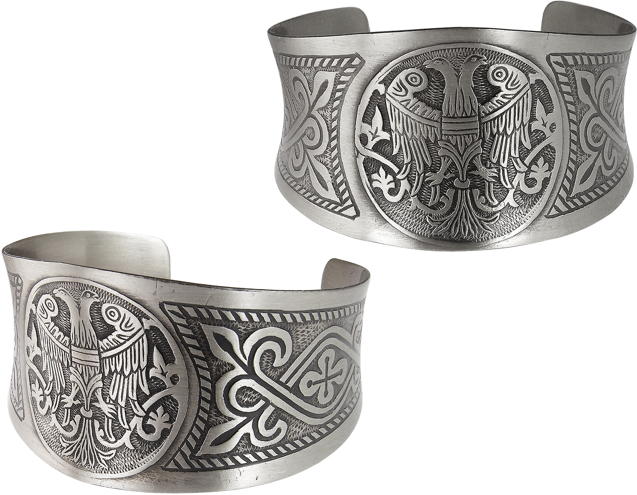 Concave bracelet "Two-headed bird"