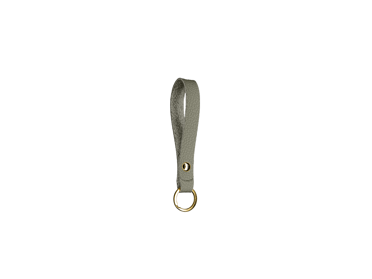 Slim leather key chain