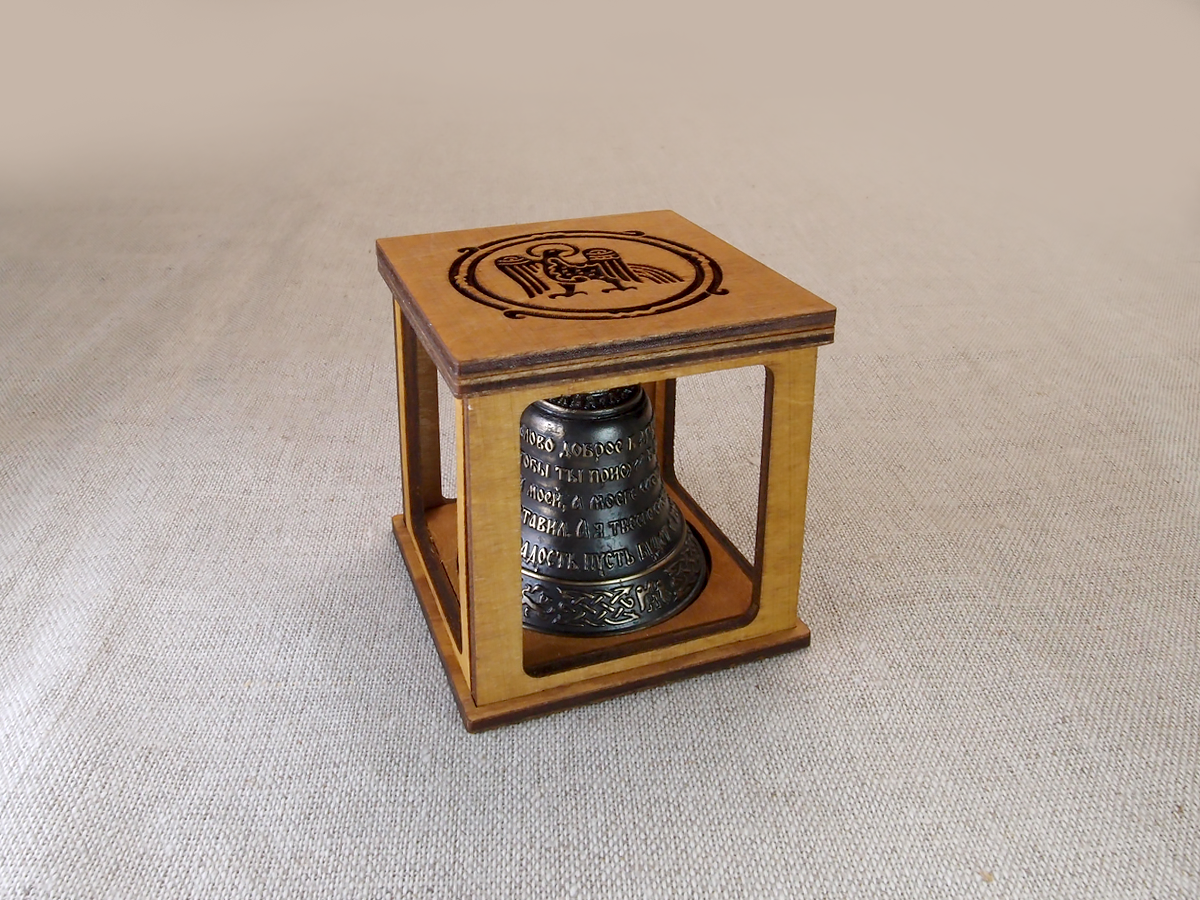 Souvenir box-1 for bells No. 3. Wood.