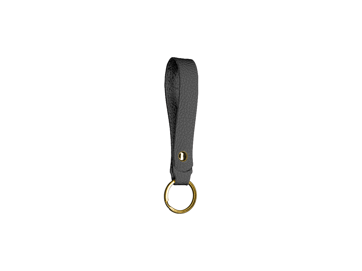 Medium leather key chain