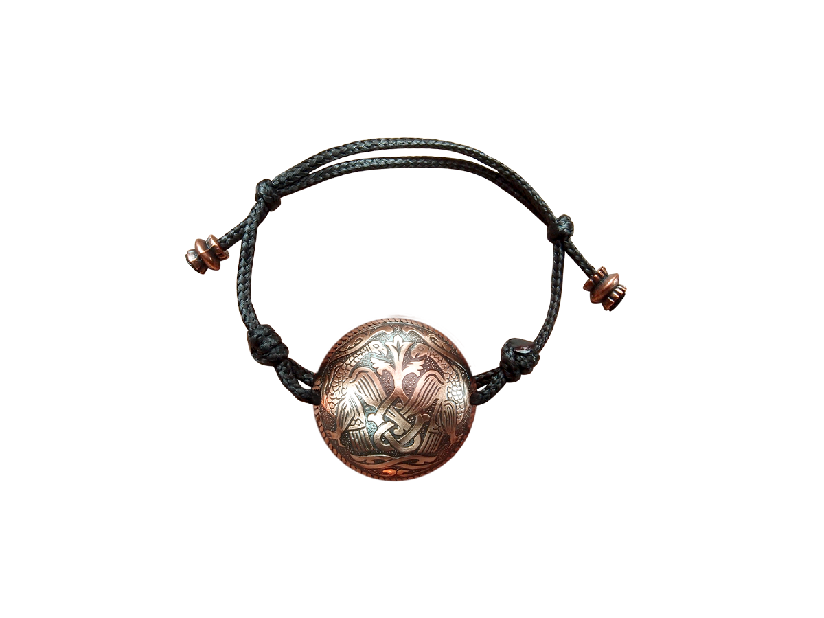 Spherical bracelet-cord "Suzdal hawks"