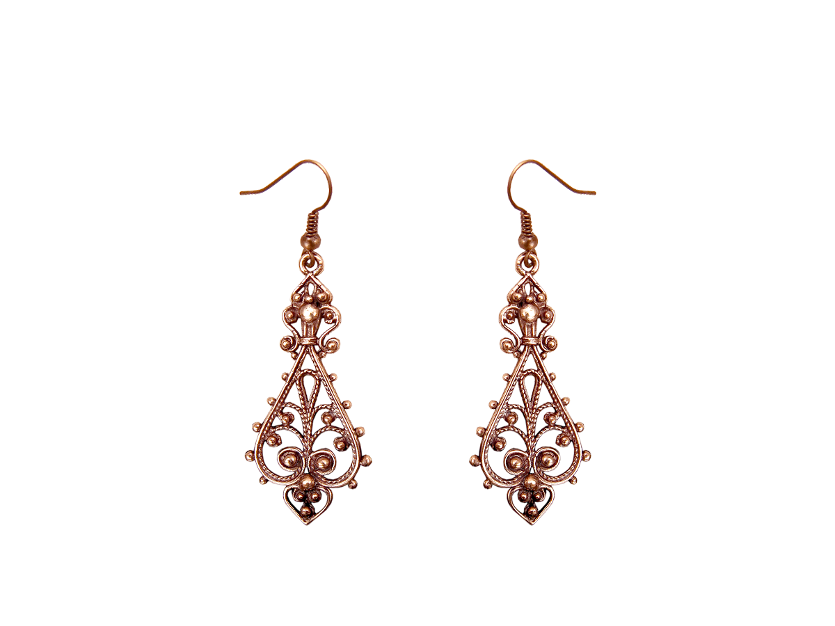 Slotted earrings "Charm"