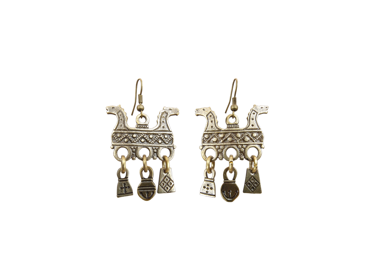 Earrings "Twin horses"