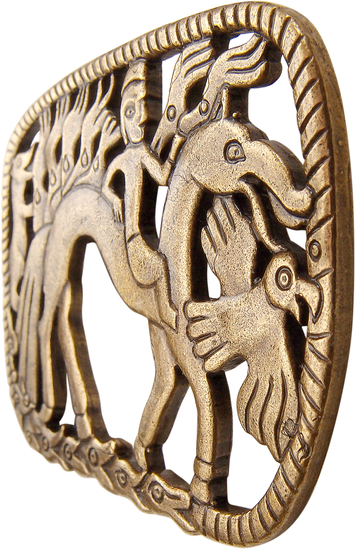 Brooch "Rider on a horse-elk"